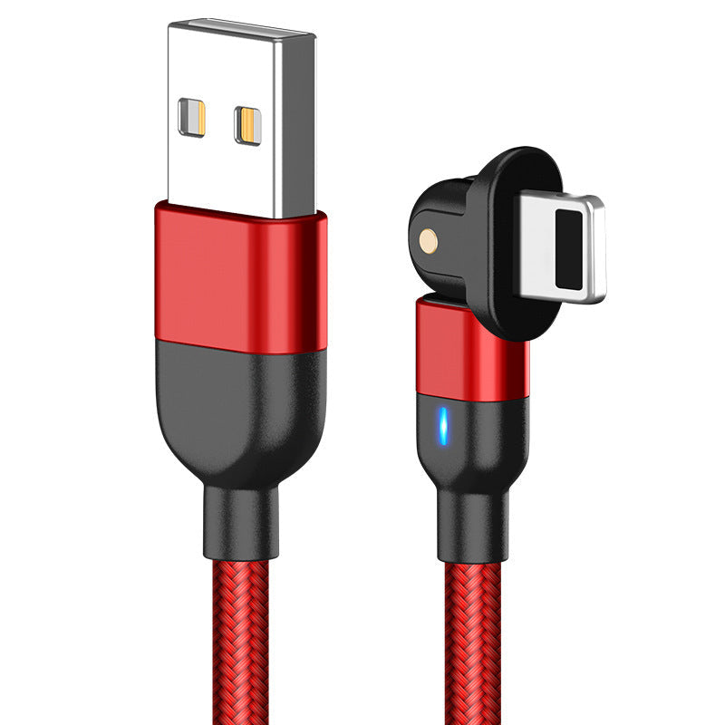 HKM-603667 Three-in-One Magnetic Type-C Data Charging Cable for Fast Mobile Charging