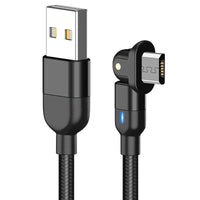 HKM-603667 Three-in-One Magnetic Type-C Data Charging Cable for Fast Mobile Charging
