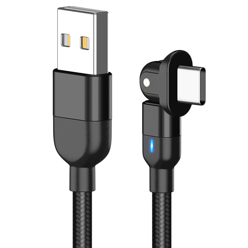HKM-603667 Three-in-One Magnetic Type-C Data Charging Cable for Fast Mobile Charging
