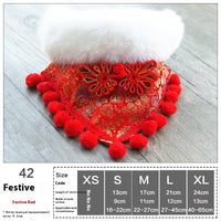 HKM-6037693 Pet Holiday Dress Up Scarf with Butterfly Bow Tie for Dogs and Cats - Festive Colors Available