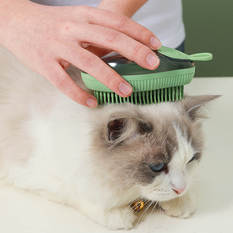 HKM-6037949 Silicone Shower Brush for Pets - Available in Dark Green, Purple, and Green