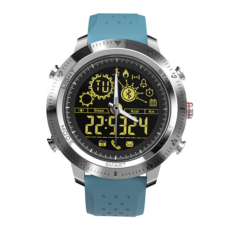 HKM-603795 Bluetooth Smart Electronic Watch with Metal Large Dial, 1.2-Inch Display, Waterproof, Step Counter, and Luminous Features