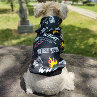 HKM-6038461 Camouflage Dog Hoodie with Skull Design - Casual Acrylic Pet Outfit in Multiple Sizes