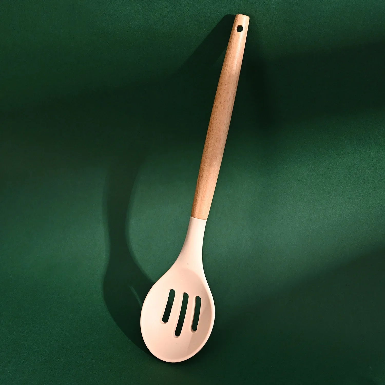 HKM-603987 19-Piece Silicone Kitchenware Set with Wooden Handle, Non-Stick Utensils and Cutting Board