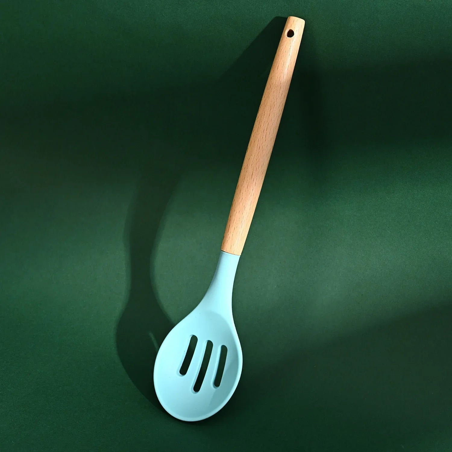 HKM-603987 19-Piece Silicone Kitchenware Set with Wooden Handle, Non-Stick Utensils and Cutting Board