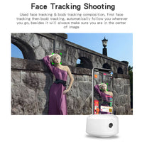 HKM-603987 Intelligent Pan Tilt Camera with 360° Horizontal Rotation and 37° Vertical Movement for Indoor Use