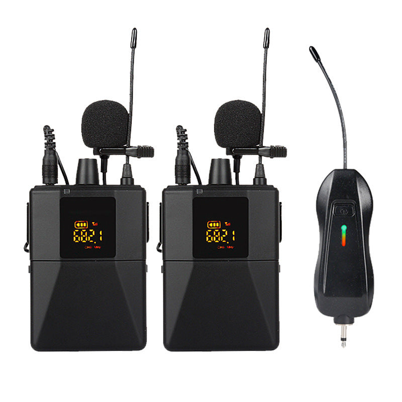 HKM-603987 Wireless Lavalier Microphone Model X3 - Black, Compact and Portable Audio Solution