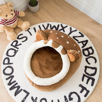 HKM-6040125 Cute Bear Den Pet House - Removable & Washable Dog Bed for Small Pets