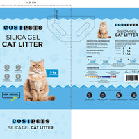 HKM-6040253 Premium Silicone Cat Litter with Indicator for Optimal Odor Control