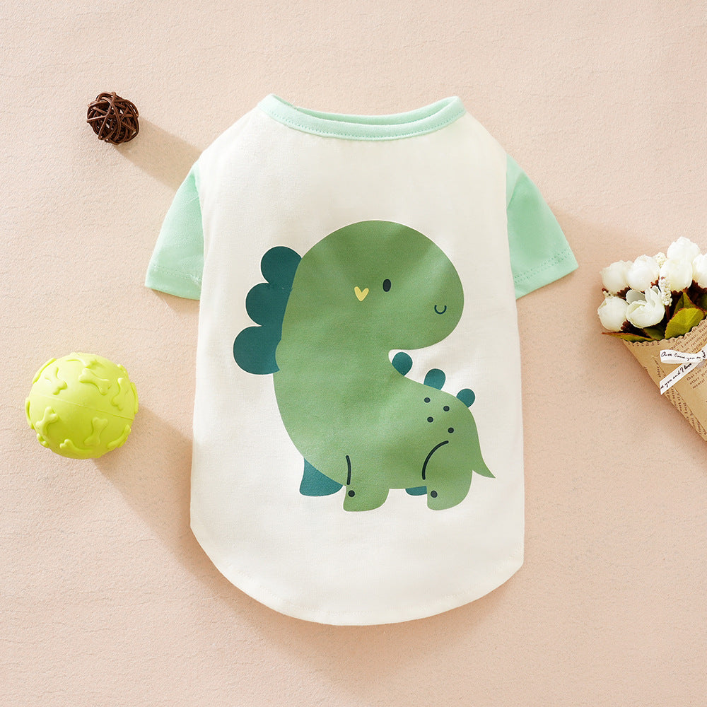 HKM-6040637 Casual Light Green Cartoon Pet Clothing for Small to Extra-Large Dogs