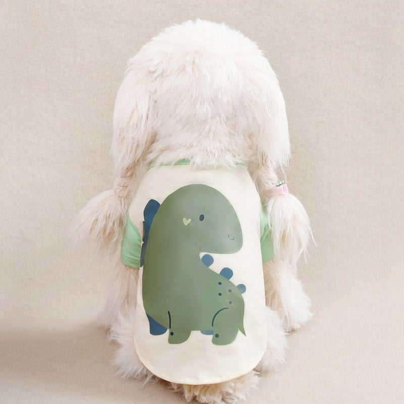 HKM-6040637 Casual Light Green Cartoon Pet Clothing for Small to Extra-Large Dogs