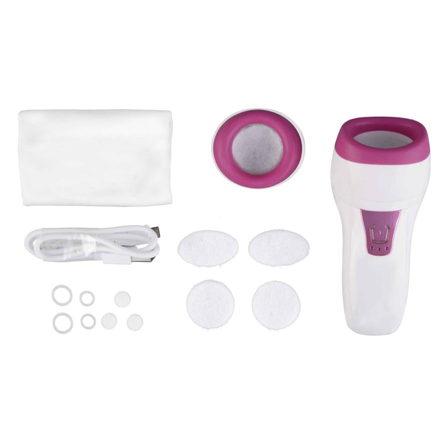 HKM-604179 Electric Automatic Silicone Lip Enricher - Curved Design, ABS Material, White & Rose Color