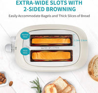 HKM-604179 Retro Stainless Steel Electric 2 Slice Toaster Oven with Grill Function