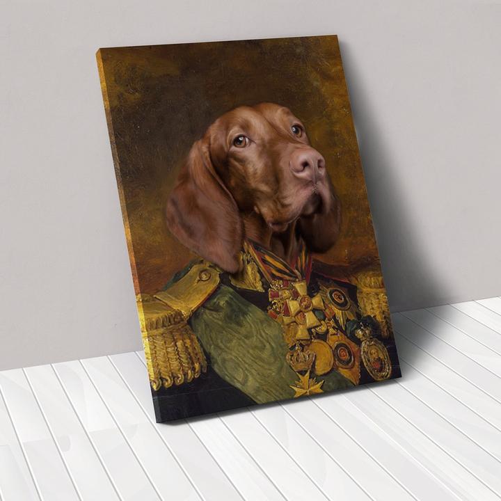 HKM-6041917 Personalized Rectangle Canvas Pet Portrait for Modern Home Decor