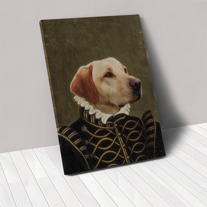 HKM-6041917 Personalized Rectangle Canvas Pet Portrait for Modern Home Decor