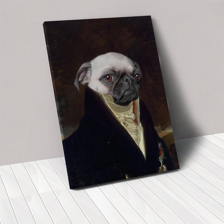HKM-6041917 Personalized Rectangle Canvas Pet Portrait for Modern Home Decor