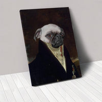 HKM-6041917 Personalized Rectangle Canvas Pet Portrait for Modern Home Decor
