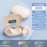 HKM-604435 Open-Air Wireless Earphones with BT5.4 and LED Digital Display for Sports and Gaming