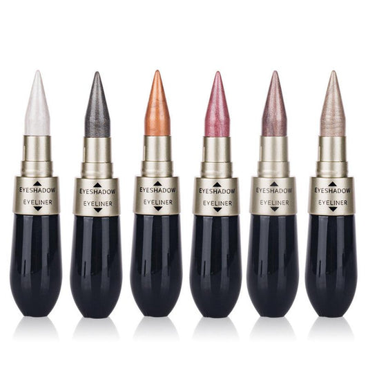 HKM-604499 Double-Ended Waterproof Eyeshadow and Eyeliner - Long-Lasting, Sweatproof, 6 Colors Available