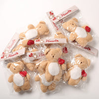 HKM-6045501 Plush Love Tibetan Food Bear Toy with Hearts and Rope for Kids