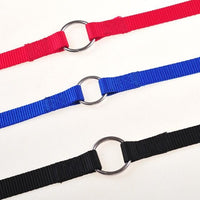 HKM-6045629 Double Dog Walking Leash Coupler - Nylon, Adjustable Lengths in Purple, Red, Blue, Black