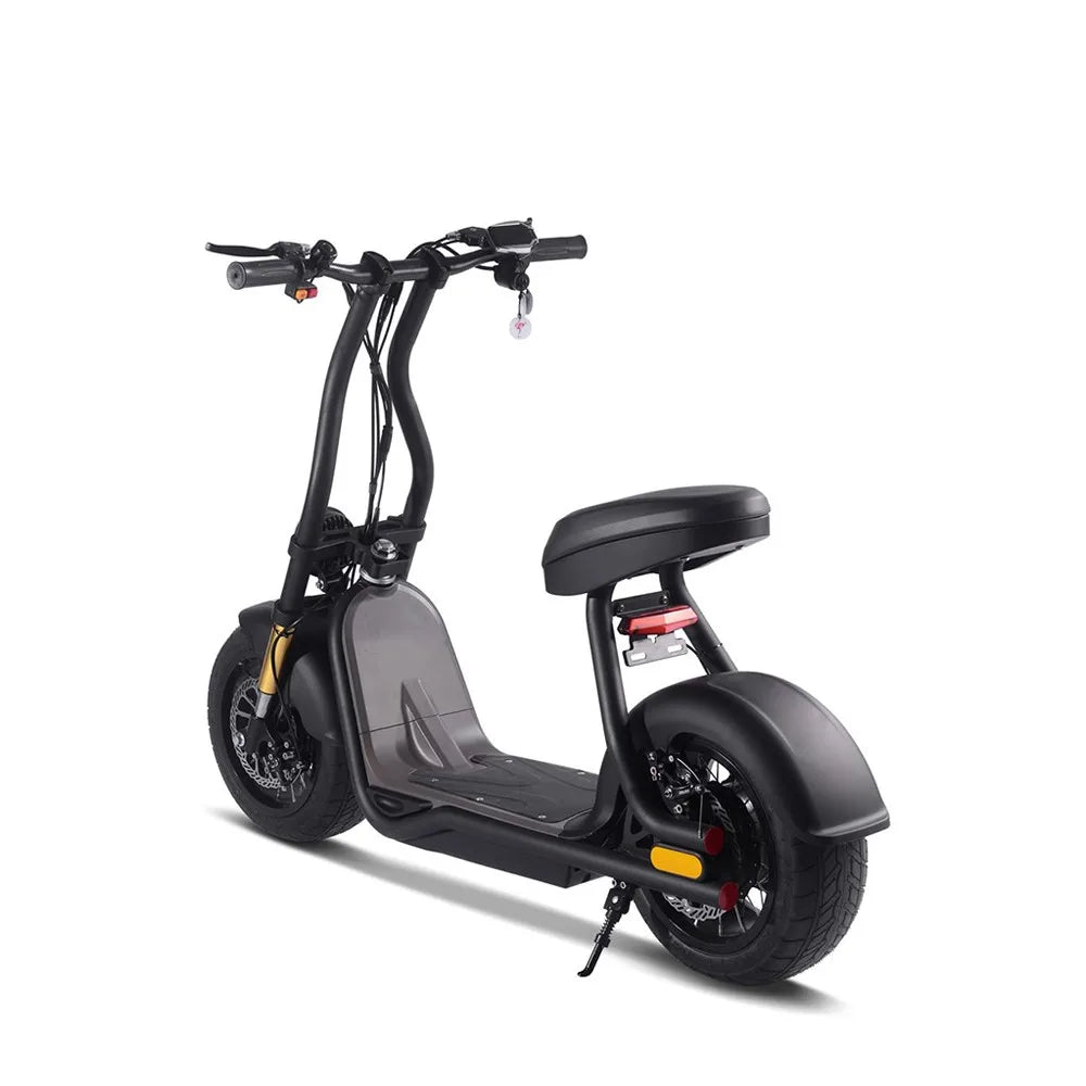 HKM-604627 Citycoco Electric Scooter with Lithium Battery, 1000W Motor, 40km/h Max Speed, 10-inch Tires, Black
