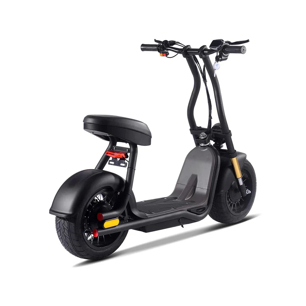 HKM-604627 Citycoco Electric Scooter with Lithium Battery, 1000W Motor, 40km/h Max Speed, 10-inch Tires, Black