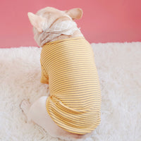 HKM-6046397 Cotton Stretch Padded Striped T-shirt for Everyday Comfort
