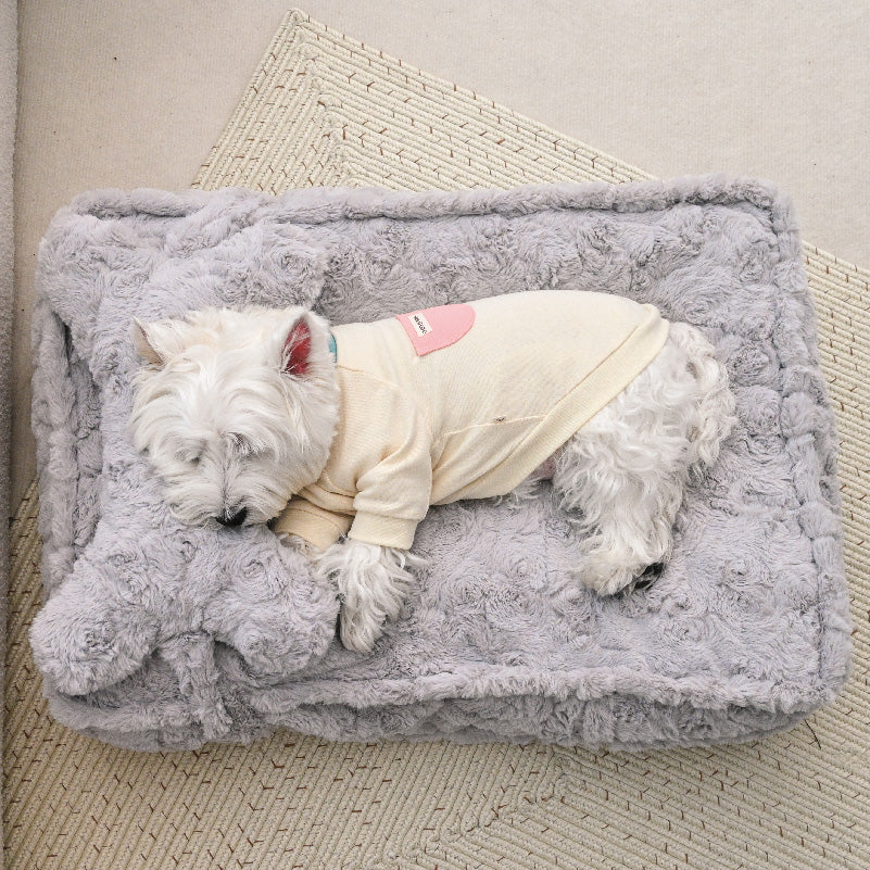 HKM-6047677 Deep Sleeping Dog Nest in Suede with PP Cotton Lining - Available in Small, Medium, and Large