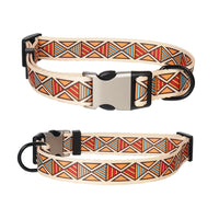 HKM-6047805 Fashionable Pet Collar with Metal Buckle - Unique Patterns and Adjustable Sizes