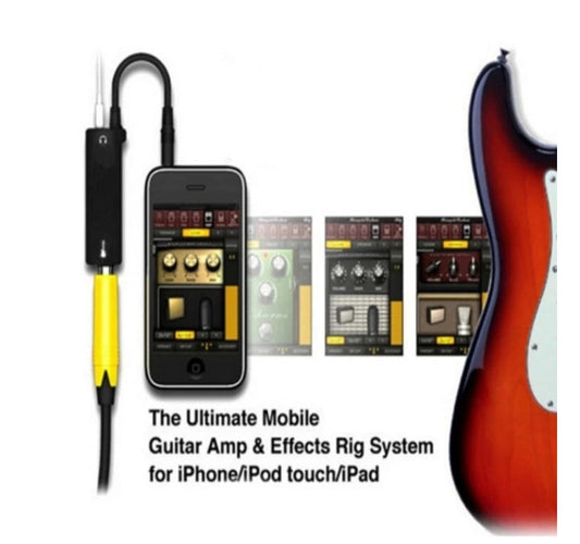HKM-604819 Apple Device Compatible Guitar Audio Cable with Guitar Effector Support