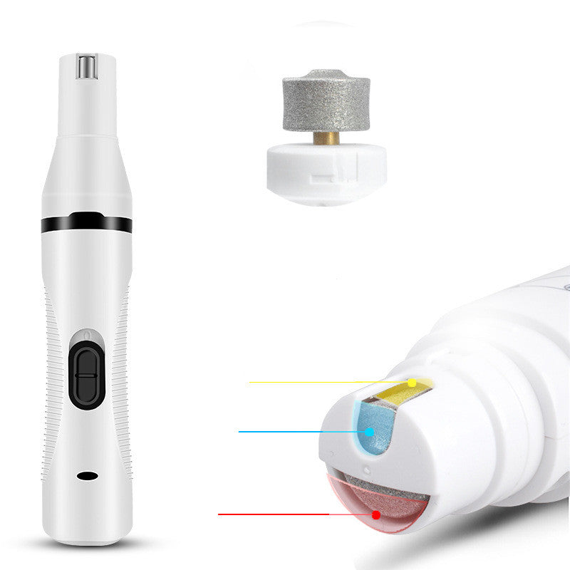 HKM-6049597 Multifunctional Pet Shaver Scissors and Nail Polisher with USB Charging