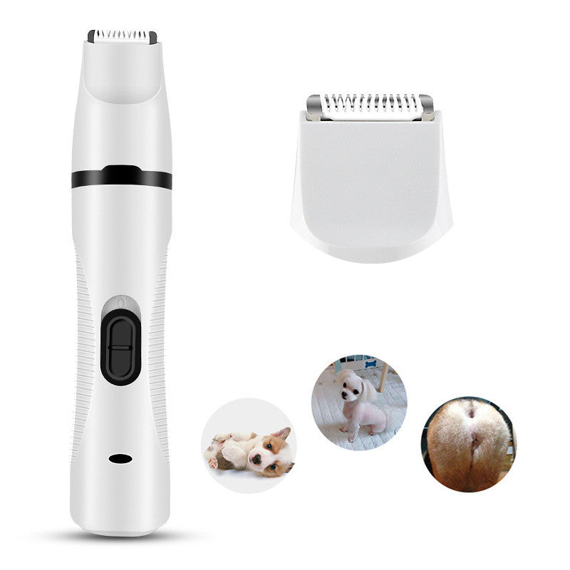 HKM-6049597 Multifunctional Pet Shaver Scissors and Nail Polisher with USB Charging