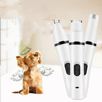 HKM-6049597 Multifunctional Pet Shaver Scissors and Nail Polisher with USB Charging