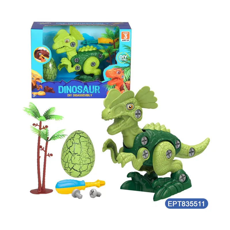 HKM-605075 Self-Assembling Dinosaur Toy Assembly Kit for Kids Ages 2-7