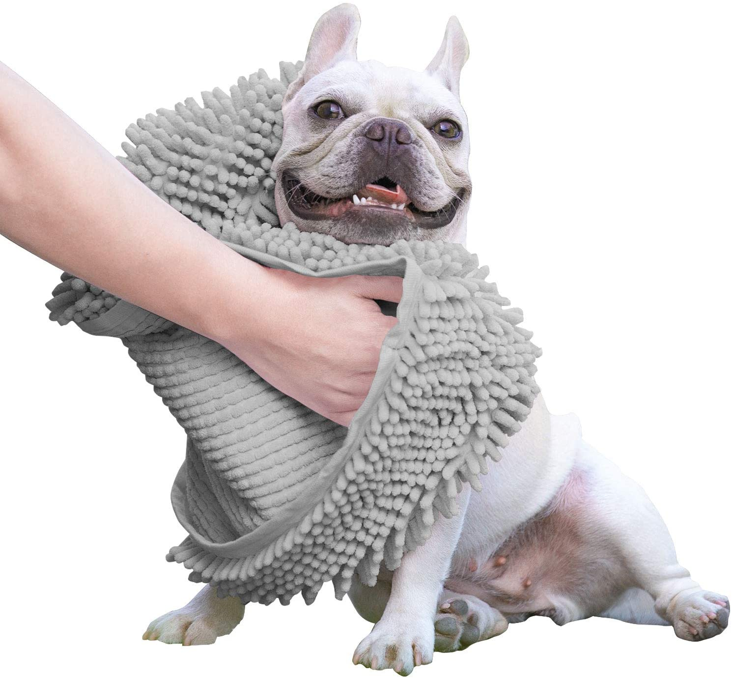 HKM-6051261 Chenille Pet Absorbent Towel - Available in Purple, Pink, and Blue in Multiple Sizes