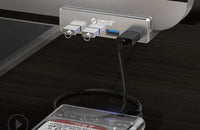 HKM-605267 USB 3.0 4-Port Snap-On Hub and Splitter for Notebook Computers