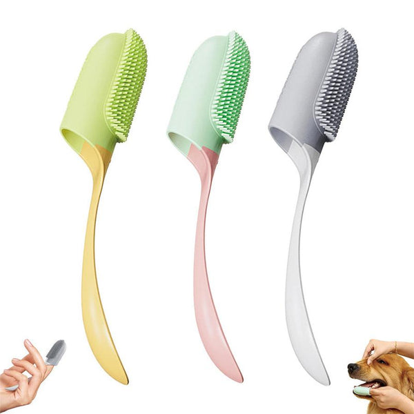 HKM-605331 Finger Toothbrush for Dogs and Cats - Soft Silicone Oral Care Tool for Plaque Removal and Fresh Breath