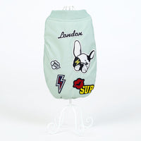 HKM-6055741 Casual Two-Legged Pet Vest in Graffiti Design - Various Sizes Available
