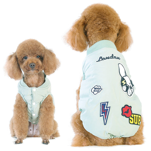 HKM-6055741 Casual Two-Legged Pet Vest in Graffiti Design - Various Sizes Available
