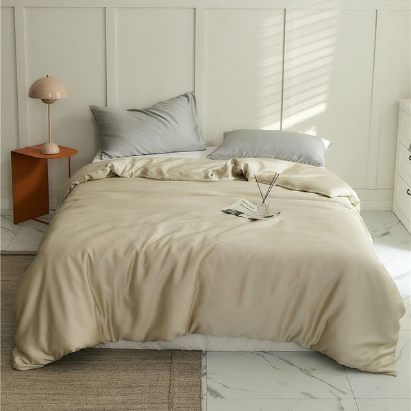 HKM-605587 Summer Lyocell Solid Color Quilt Cover - Multiple Sizes Available