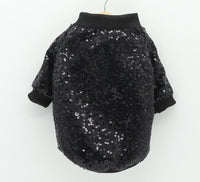 HKM-6056125 Sequin Patchwork Jacket for Pets - Summer Two-Legged Coat, Polyester Material