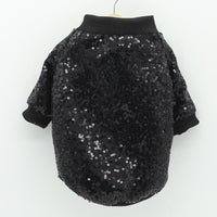 HKM-6056125 Sequin Patchwork Jacket for Pets - Summer Two-Legged Coat, Polyester Material