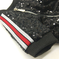 HKM-6056125 Sequin Patchwork Jacket for Pets - Summer Two-Legged Coat, Polyester Material