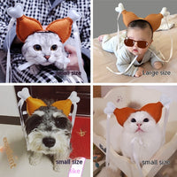 HKM-6056381 Funny Chicken Leg Pet Headband for Dogs and Cats - Felt Cloth Headdress for Birthdays and New Year's