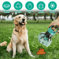 HKM-6057021 Blue Plastic Dog Pooper Scooper with Garbage Bag for Easy Cleanup