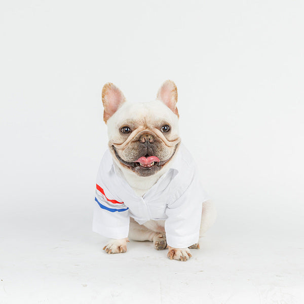 HKM-6057917 Comfortable Cotton Pet Shirt in Hong Kong Tide Duck Design - Available in Multiple Sizes