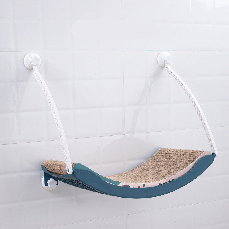 HKM-6058941 Hanging Cat Hammock for Sunbathing - Durable Plastic Pet Nest