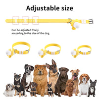 HKM-6059325 Rechargeable Banana-Shaped LED Dog Collar Light with Sound ¨C Silicone Pet Accessory