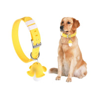 HKM-6059325 Rechargeable Banana-Shaped LED Dog Collar Light with Sound ¨C Silicone Pet Accessory
